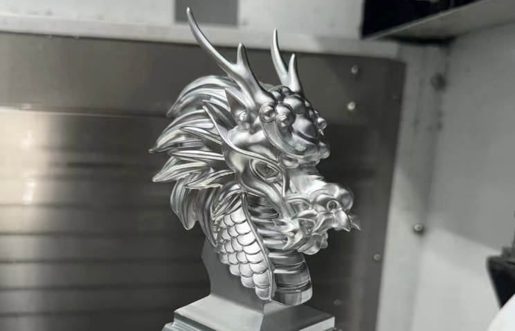 非標(biāo)定制：五軸龍首擺件實拍，鎮(zhèn)宅招財